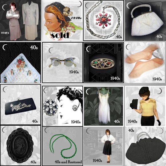 VTG 40s Floral Headbands Rosebud Headpieces Retro Bridesmaid 1940s Lot of 2 - Picture 11 of 14